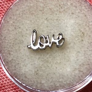 3/$10 Origami Owl Cursive Love Word Charm